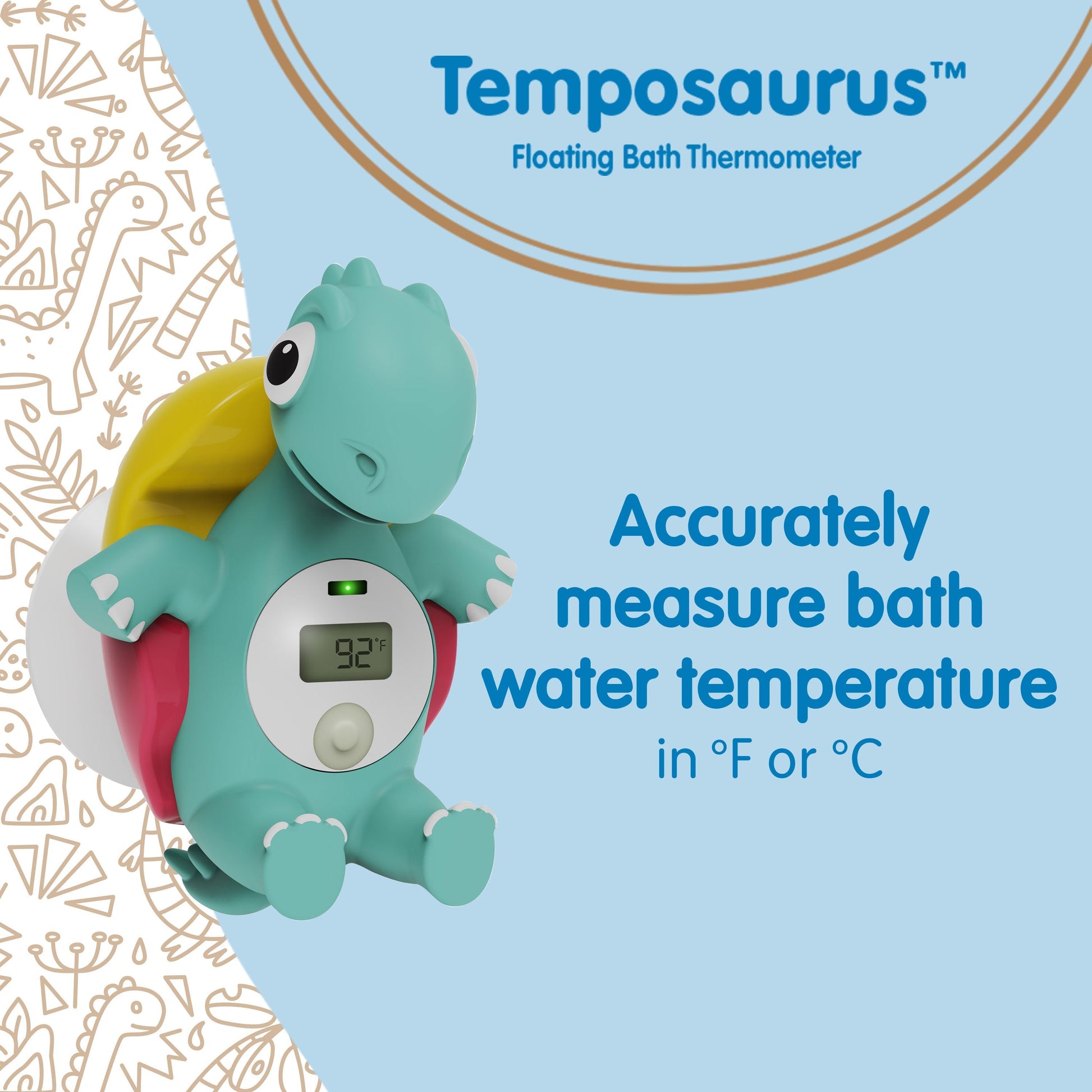 Dr. Brown’s™ CleanUp™ Temposaurus™ Floating Bath Thermometer