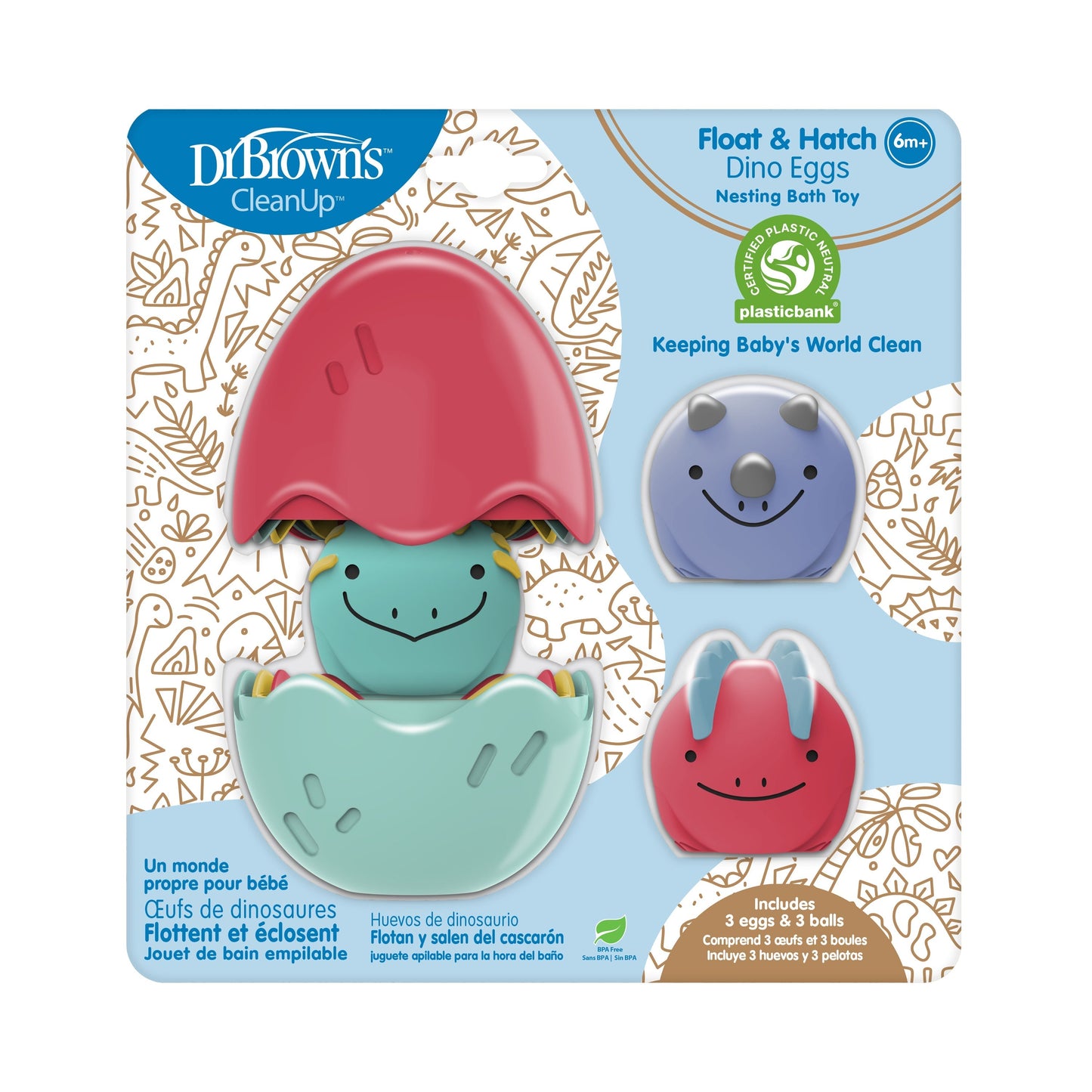 Dr. Brown’s™ CleanUp™ Float & Hatch Dino Eggs