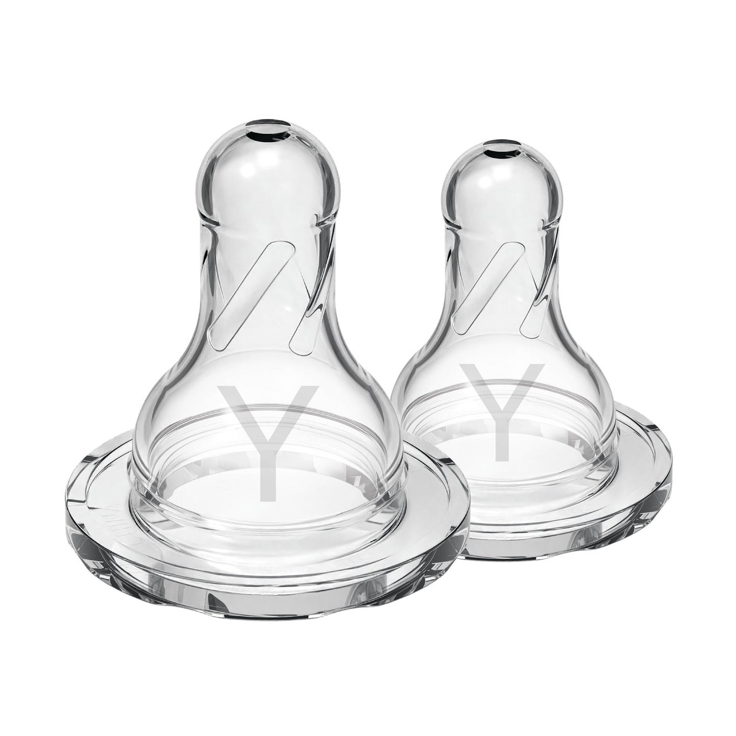Dr. Brown's Natural Flow Narrow Baby Bottle Silicone Nipple, Level Y-Cut, 2-Pack